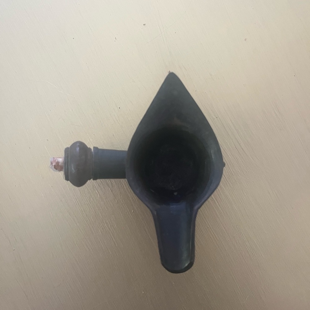 Antique Iron Funnel ? Oil Pitcher